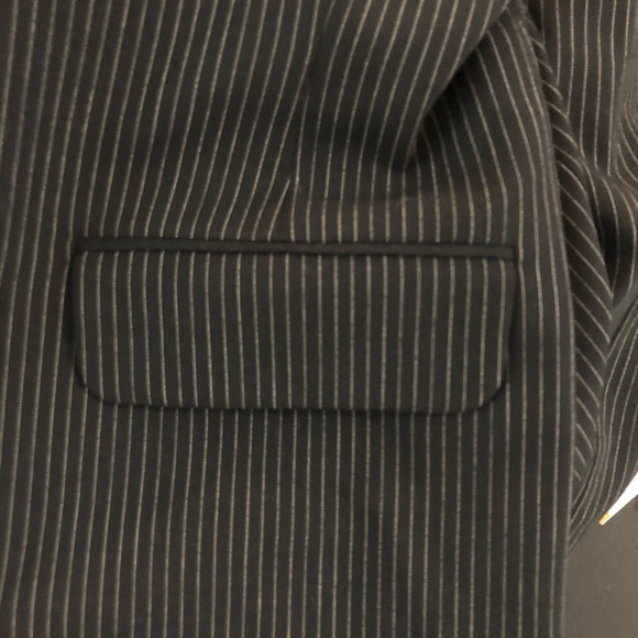 Barneys New York Striped Wool Blend Blazer 4 - Picture 3 of 8